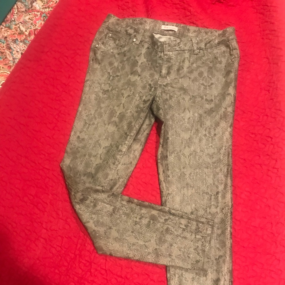 Sparkly Snake print pants